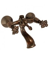 Vintage Duvar Tipi Musluk  Pirinç Bahçe Musluğu  Klasik Tasarım Musluk