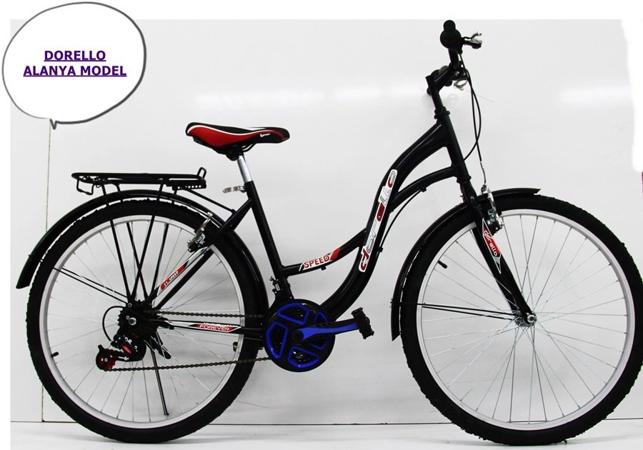 Dorello bisiklet 2610 model 26 jant bisiklet Şehir bisikleti Düz yol Şehir bisikleti Günün firsatina  PEMBE BİSİKLET