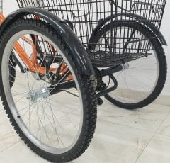 Turuncu Cargo Bisikleti 2960 Üç Tekerlekli Sepetli Yük bisikleti Pazar bisikleti