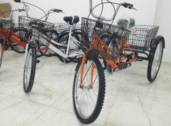 Turuncu Cargo Bisikleti 2960 Üç Tekerlekli Sepetli Yük bisikleti Pazar bisikleti