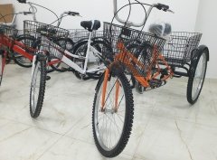 Turuncu Cargo Bisikleti 2960 Üç Tekerlekli Sepetli Yük bisikleti Pazar bisikleti