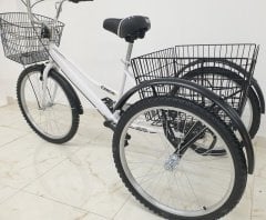 BEYAZ Cargo Bisikleti 2960 Üç Tekerlekli Sepetli Yük bisikleti Pazar bisikleti