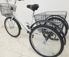 BEYAZ Cargo Bisikleti 2960 Üç Tekerlekli Sepetli Yük bisikleti Pazar bisikleti