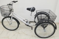 BEYAZ Cargo Bisikleti 2960 Üç Tekerlekli Sepetli Yük bisikleti Pazar bisikleti