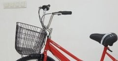 Kırmızı Cargo Bisikleti 2960 Üç Tekerlekli Sepetli Yük bisikleti Pazar bisikleti