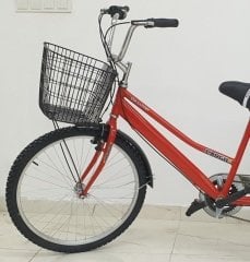 Kırmızı Cargo Bisikleti 2960 Üç Tekerlekli Sepetli Yük bisikleti Pazar bisikleti
