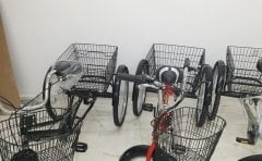 Mavi Cargo Bisikleti 2960 Üç Tekerlekli Sepetli Yük bisikleti Pazar bisikleti Dorello Cargo bisikleti