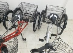 Mavi Cargo Bisikleti 2960 Üç Tekerlekli Sepetli Yük bisikleti Pazar bisikleti Dorello Cargo bisikleti