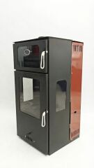 Dorello Mini Hybrid Lüx Gurme Çelik Soba – Fırınlı, 3 Camlı, Pelet ve Odun Yakıtlı, 8 kW – DRL-295