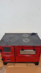 Gusseiserner Ofen mit Backofen – Holzofen zum Heizen und Kochen