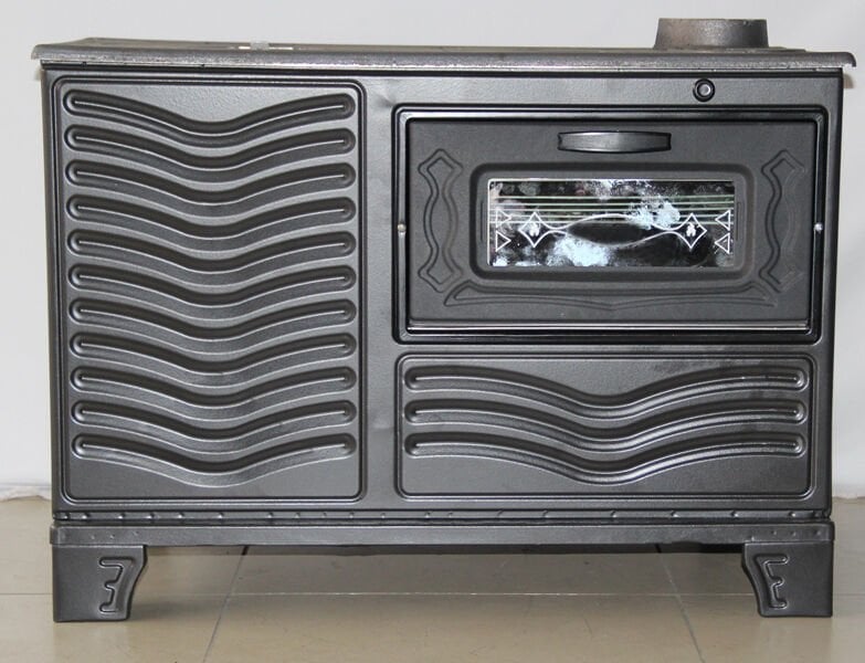 Kuzine Tipi Fırınlı Döküm Soba – Dayanıklı ve Ekonomik  Fırınlı Kuzine Soba (Döküm Gövde) – Uzun Ömürlü