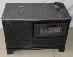 Kuzine Tipi Fırınlı Döküm Soba – Dayanıklı ve Ekonomik  Fırınlı Kuzine Soba (Döküm Gövde) – Uzun Ömürlü