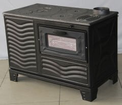 Kuzine Tipi Fırınlı Döküm Soba – Dayanıklı ve Ekonomik  Fırınlı Kuzine Soba (Döküm Gövde) – Uzun Ömürlü