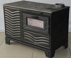 Kuzine Tipi Fırınlı Döküm Soba – Dayanıklı ve Ekonomik  Fırınlı Kuzine Soba (Döküm Gövde) – Uzun Ömürlü