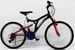 Siyah 2621 Amortisörlü bisiklet Dorello bisiklet 2621 model 26 jant bisiklet Şehir bisikleti bisikleti amortisörlü model çift amortisörlü