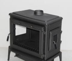 Camlı Döküm Şömine Soba – Güçlü Isıtma & Şık Tasarım