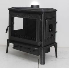 Camlı Döküm Şömine Soba – Güçlü Isıtma & Şık Tasarım