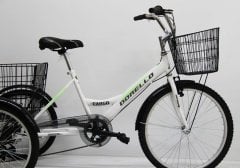 20 jant Mavi Cargo Bisikleti 2960 Üç Tekerlekli Sepetli Yük bisikleti Pazar bisikleti Dorello Cargo bisikleti  20 jant kargo çocuk bisiklet