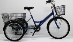 20 jant mavi Cargo Bisikleti 2960 Üç Tekerlekli Sepetli Yük bisikleti Pazar bisikleti Dorello Cargo bisikleti  20 jant kargo çocuk bisiklet arka tekerlek 20 jant