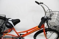 Dorello Bisiklet Turuncu Cargo Bisikleti 2960 Üç Tekerlekli Sepetli Yük bisikleti Pazar bisikleti sahil bisikleti