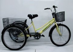 Dorello Bisiklet Krem Cargo Bisikleti 2960 Üç Tekerlekli Sepetli Yük bisikleti Pazar bisikleti sahil bisikleti yük bisikleti taşıma bisikleti