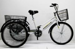 BEYAZ Dorello Bisiklet Cargo Bisikleti 2960 Üç Tekerlekli Sepetli Yük bisikleti Pazar bisikleti sahil bisikleti yük bisikleti taşıma bisikleti kargo bisikleti