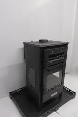 Pelet Soba Fırınlı Pelet Soba Yüksek Verimli, Ekonomik ve Çevre Dostu Isınma Sadece Pelet Yakar