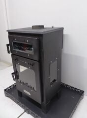 Pelet Soba Fırınlı Pelet Soba Yüksek Verimli, Ekonomik ve Çevre Dostu Isınma Pelet ve Odun yakar