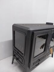 Döküm Kuzine Soba Fırınlı Soba Yüksek Isı Verimli, Fırınlı, Dayanıklı Dökme Demir DRL 00452