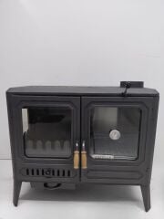 Döküm Kuzine Soba Fırınlı Soba Yüksek Isı Verimli, Fırınlı, Dayanıklı Dökme Demir DRL 00452