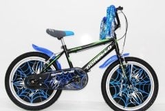Schwarzes Dorello-Fahrrad Modell 2050, 20-Zoll-Räder, Kinderfahrrad für Kinder von 7-8 Jahren.