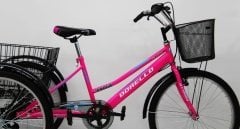 pembe Dorello Bisiklet Cargo Bisikleti 2960 Üç Tekerlekli Sepetli Yük bisikleti Pazar bisikleti sahil bisikleti yük bisikleti taşıma bisikleti kargo bisikleti