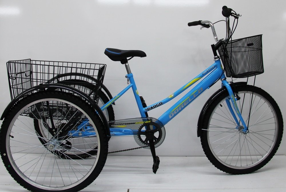 TURKUAZ Dorello Bisiklet Cargo Bisikleti 2960 Üç Tekerlekli Sepetli Yük bisikleti Pazar bisikleti sahil bisikleti yük bisikleti taşıma bisikleti kargo bisikleti