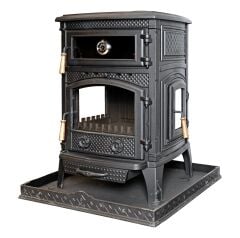 Döküm Şömine Soba Kuzine Soba Fırınlı Soba DRL 009