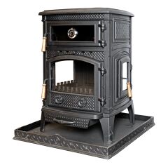 Döküm Şömine Soba Kuzine Soba Fırınlı Soba DRL 009