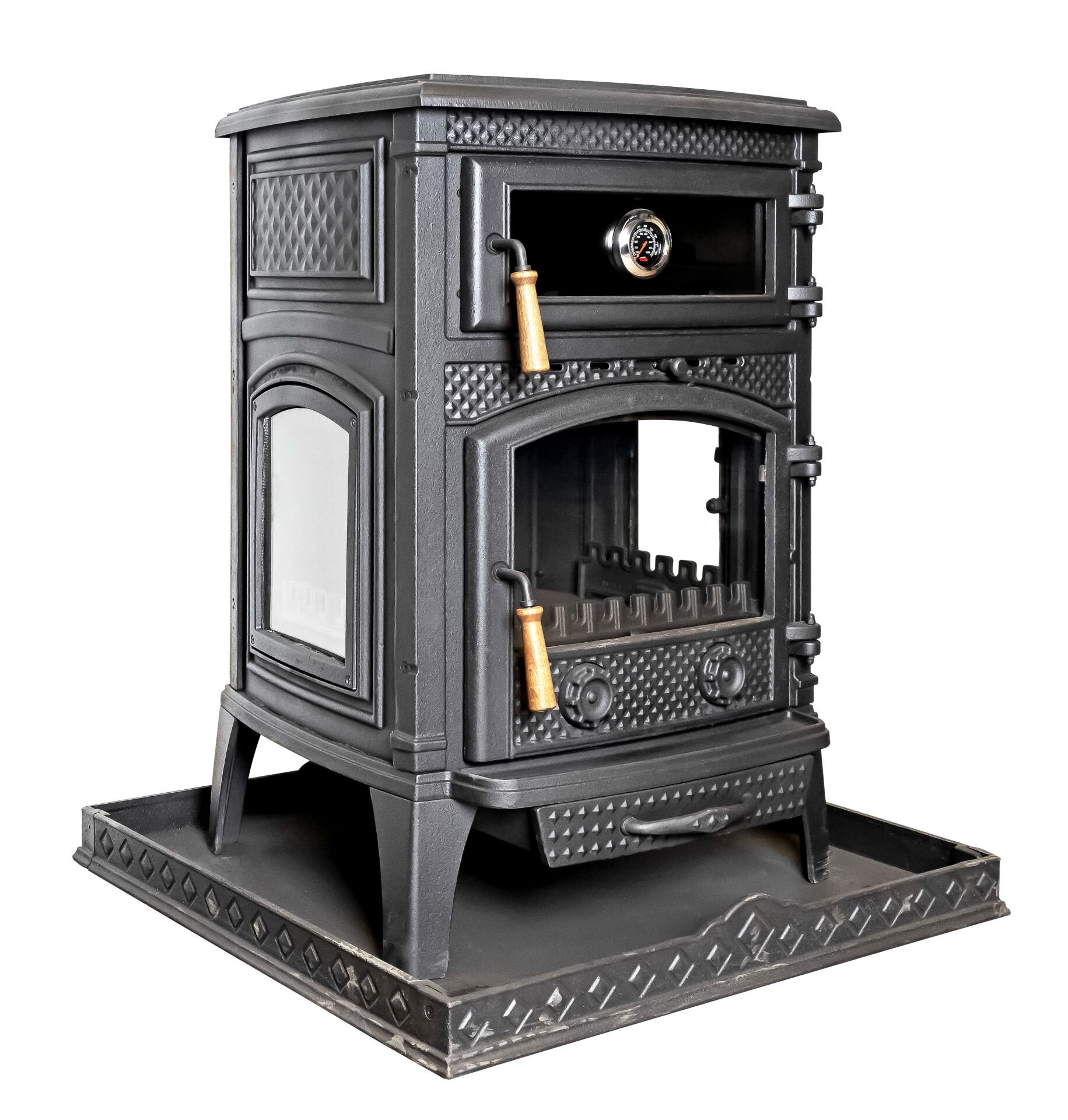 Döküm Şömine Soba Kuzine Soba Fırınlı Soba DRL 009