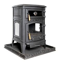 Döküm Şömine Soba Kuzine Soba Fırınlı Soba DRL 009 GEMLİK MODEL
