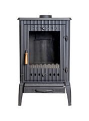 Şömine Soba Yandan Camlı Soba Döküm Soba DRL 004