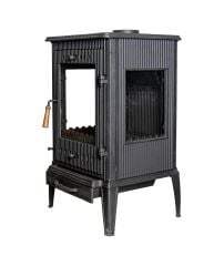 Şömine Soba Yandan Camlı Soba Döküm Soba DRL 056