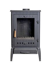 Şömine Soba Yandan Camlı Soba Döküm Soba DRL 056