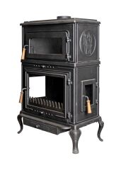 Gusseiserner Kaminofen, Herd mit Backofen DRL 060