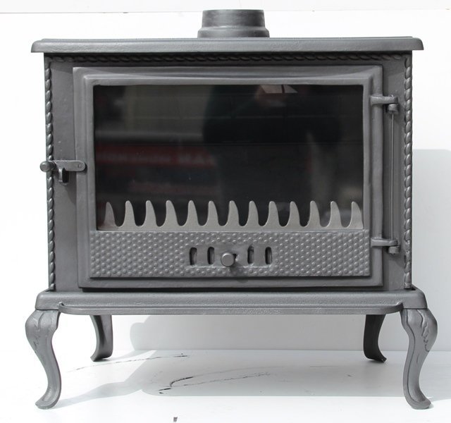 Plazma döküm soba- MF107 MODEL- ŞÖMİNE SOBA- Mat siyah soba