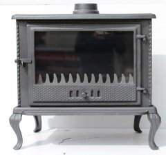 Plazma döküm soba- MF107 MODEL- ŞÖMİNE SOBA- Mat siyah soba