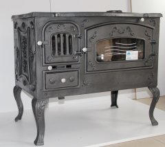 MF137 model soba- Döküm kuzine soba- 45 cm fırınlı soba