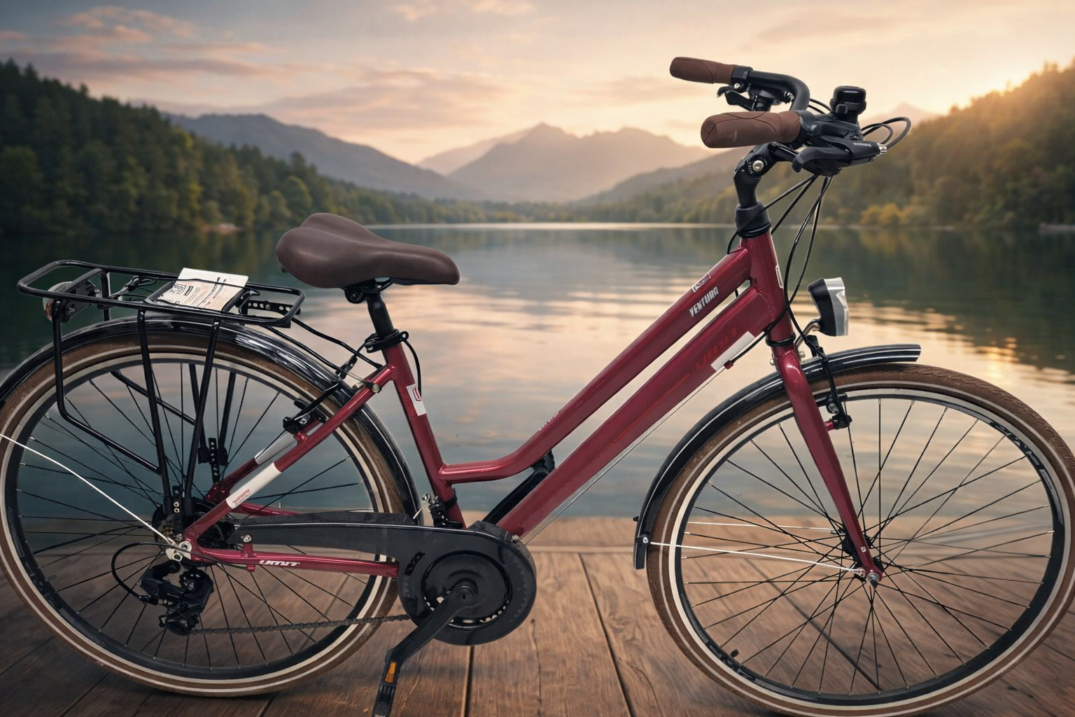 Ümit Bisiklet Ventura Jant 28 Kırmızı  Sepetli Model
