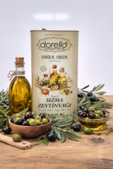 DORELLO Naturel Sızma Zeytinyağı Teneke 5 Litre fabrikadan halka satış