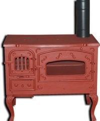 MF137 model soba- Döküm soba -Odun sobası - kömür sobası - oda sobası-3 camlı soba