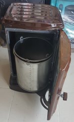 Önden kapaklı soba- Kovalı soba-önden açılır kapaklı soba