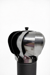 13-mm-Kaminhaube mit Windrad – Starke Saugkraft, maximaler Schutz (Dorello-Windrad)