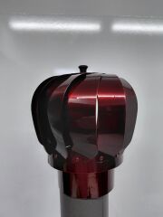 13-mm-Kaminhaube mit Windrad – Starker Zug, maximaler Schutz, rote Farbe Dorello